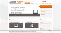 Desktop Screenshot of iso-net.pl