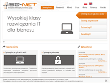 Tablet Screenshot of iso-net.pl
